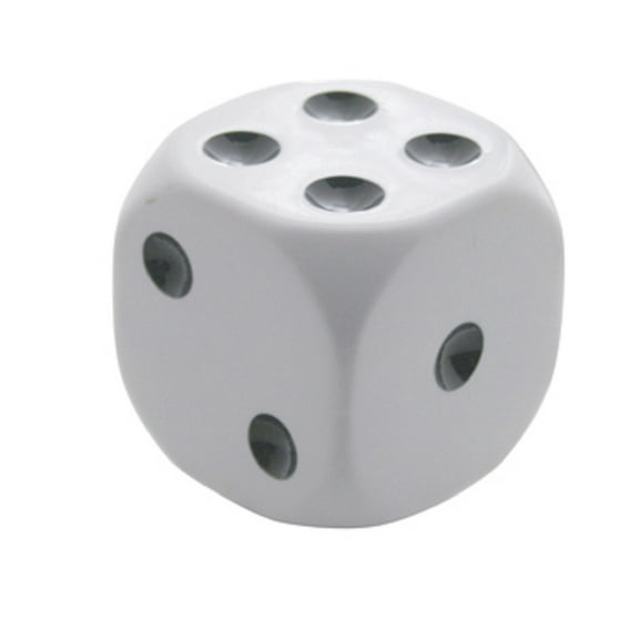 White Dice Gearshift Knob 1 7/8" X 1 7/8"