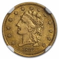 thumbnail image 2 of 1837 $2.50 Gold Classic Head Quarter Eagle AU-55 NGC, 2 of 3