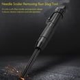 thumbnail image 2 of New Needle Scaler Removing Rust Slag Tool Air Pneumatic Rust Slag Deburring Cleaning Tool With 12x Needles,1* rust remover 1* intake connector,black, 2 of 8
