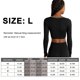 thumbnail image 2 of Blusas sexys para mujer, camisas de manga larga, blusas ajustadas de corte bajo, escote en V, camisas de otoño, blusas, XS-L, 2 of 5
