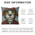 thumbnail image 5 of Hockey Pillow Sham, Cartoon Style Beaver Plays as a Goalkeeper Fun Activity Theme Animal Mascot Design, Decorative Standard King Size Printed PillowcaseMulticolor, 5 of 5