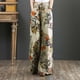 thumbnail image 2 of Pantalones Largos Hasta Los Tobillos de Algodón Y Lino Con Estampado Para Mujer, Pantalones Elásticos Casuales Con Bolsillos Odeerbi ODB-6, 2 of 8