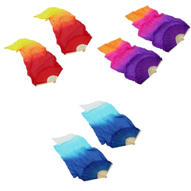 3 para Mujer, Accesorios de Plegables Grandes, , 180x90cm Yuyangstore Velo de abanico para danza del vientre