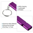 thumbnail image 4 of Uxcell 4Pcs Survival Whistle Double Tubes Whistles Super Loud for Outdoor Purple, 4 of 6