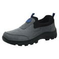 thumbnail image 6 of Dakaela Men's Walking Shoes Waterproof Hiking Slip on Sneakers Orthopedic Arch Support Casual Trail Shoes, 6 of 7
