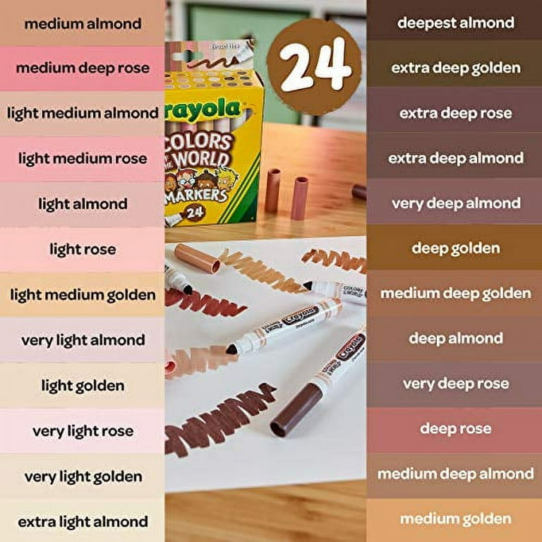 Crayola 24-Count Colors of The World Markers $6.47 (Reg. $9.39