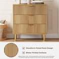 thumbnail image 3 of 3 Drawer Dresser for Bedroom with Handle, 30" Tall Dresser Organizer with Metal Legs for Living Room, 3 of 7