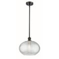 thumbnail image 6 of 516-1S-SN-G555-12CL-Innovations Lighting-Ithaca - 1 Light Stem Hung Mini Pendant In Industrial Style-10.75 Inches Tall and 12 Inches Wide-Brushed, 6 of 7