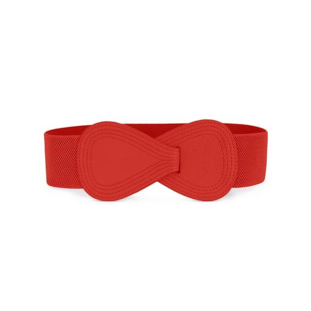 Unique Bargains Ceintures Élastiques à LBuckle pour Femmes en Interlock Uni en Forme de 8
