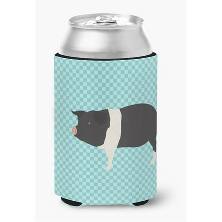 

Hampshire Pig Blue Check Can or Bottle Hugger