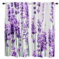 thumbnail image 2 of Lavender Plant Flowers Curtains For Living Room Bedroom Window Treatment Home Decoration Drapes Kitchen Curtain, 2 of 7