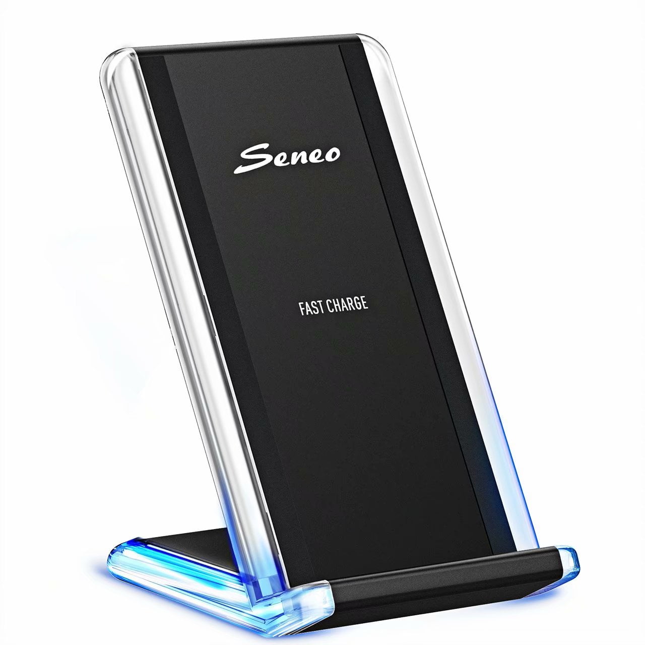 High-Speed AC Adapter Included Qi Wireless Charging Pad for iPhoneX//8//8+ Galaxy S9//S9+//S8//S8+//Note 8//S7//S7 Edge//Note 5 and All Qi-enabled Devices Seneo Upgraded Wireless Charger