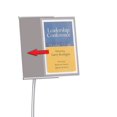 thumbnail image 4 of Quartet Designer Sign Stand, Silver Aluminum Frame, 11 X 17, 4 of 4