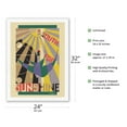 thumbnail image 2 of South for Sunshine - Vintage Railroad Travel Poster by Edmond Vaughan c.1929 - Japanese Unryu Rice Paper Art Print 24 x 32 in, 2 of 4