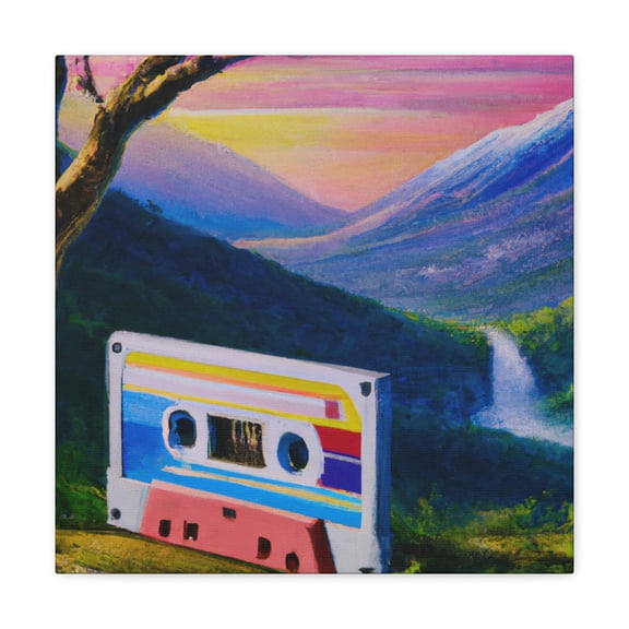 Cassette Tape in Color - Canvas