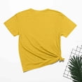 thumbnail image 6 of ZVAVZ Womens Summer Tops Trendy 2026 Cute Graphic Print Short Sleeve Shirts Crew Neck T Shirts Casual Loose Going Out Blouses Yellow,XXL, 6 of 7