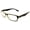 Black/Yellow, variant on IG Unisex Clear Lens Plastic Fashion Glasses