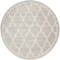 thumbnail image 1 of Safavieh Tapis Intérieur Extérieur Amherst Gris Clair - Rond 5 Pieds, 1 of 4