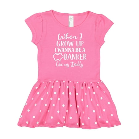 

Inktastic Future Banker Like Daddy Gift Baby Girl Dress