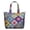 White-154, variant on Hippie Floral Bohemian Style Travel Tote, Spacious Carry-On Bag with Reinforced Handles, Boho Chic for Moms