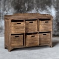 thumbnail image 2 of Bowery Hill 6 Cubby Hobby Cupboard in Driftwood and Gray Wash, 2 of 8