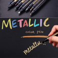 thumbnail image 2 of Metallic Marker Pens, Funnasting Set Of 10 Assorted Colours Painting Pens Art Marker For Card Making, Scrapbooking, 2 of 4
