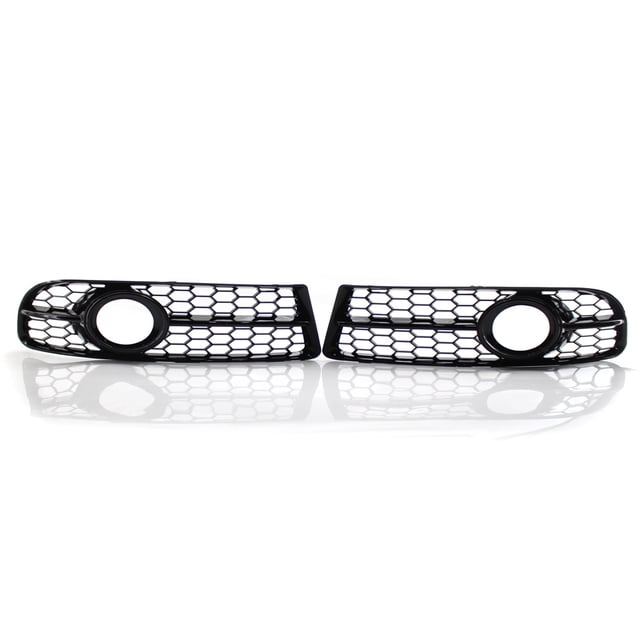 Riwesomey Foglight Grille Auto Accesorios Reemplazar parte Parrilla de parachoques negro Reemplazo de lámparas Reemplazo de carcasa para A4 B7 06-08 Vehículos, repuestos y accesorios Mis Riwesomey VI015428-02
