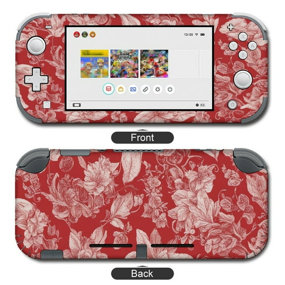 POBUDS Switch Skin | Sticker Wrap Vinyl Decal | Set Compatible with Nintendo Switch ( Switch Lite, Red)