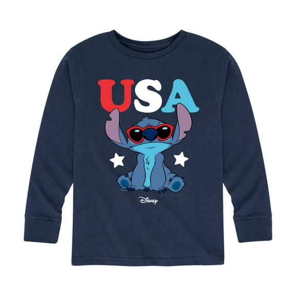 Lilo & Stitch - Stitch USA Sunglasses - Youth Long Sleeve Graphic T-Shirt