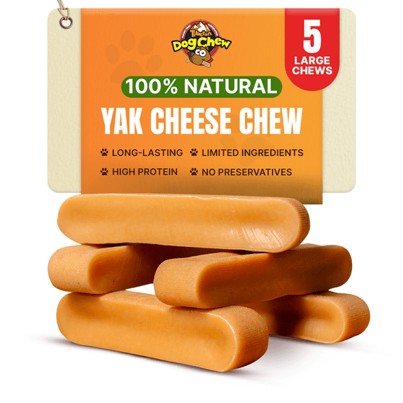Mount Tibet Himalayan Cheese Chews for Dogs, Large 1lb (Pack of 5)