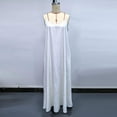 thumbnail image 4 of Asgosdo Summer Cami Dresses for Women Sleeveless Spaghetti Strap Solid Color Loose Fit Comfy Soft Lounge Dress, 4 of 5