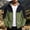 Green, variant on Men’s Outdoor Windproof Color Block Zip Up Jackets Camping Hiking Travel Dstring Hood Long Sleeve Outerwear Tops Yellow XXXL