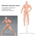 thumbnail image 3 of Drawing Figure Model,Small Scale Human Body Model Artist Draw Mannequin Painting Model Mannequin Jointed Doll Figure Models Sketching Figure Model, 3 of 7