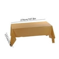 thumbnail image 3 of Hmgxay Disposable Tablecloth, Plastic Party Cover for Events, Oil and Water Resistant Table Protector, Single Use Table Linen for Easy Cleanup(Brown), 3 of 6