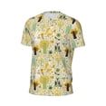 thumbnail image 6 of Wukai Animal Tree Print Men's Short-Sleeved Mesh T-Shirt,Quick-Dry Short Sleeve Workout T-Shirt-Large, 6 of 8