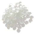 thumbnail image 1 of 100Pcs Flat Marbles, Pebbles, Glass Gems for Vase Fillers, Party Table Scatter, Transparent White, 1 of 8