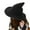 Black, variant on PULLIMORE Halloween Witch Hats for Women Modern Cosplay Costume Party Wide Brim Knitted Caps (Red)