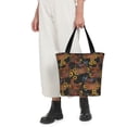thumbnail image 5 of Kuqiui Chicken Rooster Print Canvas Tote Bag for Women Cute Clothing Book Aesthetic Casual Reusable Tote Shoulder Bags, 5 of 7