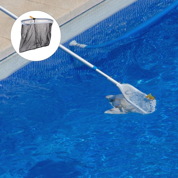 UPGRATOR 1Ud Red Para Hojas Y Residuos En Piscina Con Malla Fine Y Mango De Aluminio