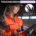 thumbnail image 5 of HANDLANDY Utility Work Gloves Women, Thin Mechanic Working Gloves Touch Screen, Purple, XS, 5 of 8