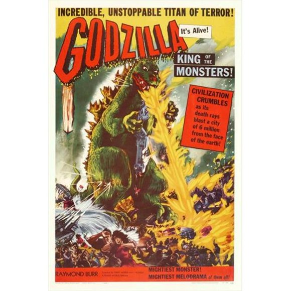 Pop Culture Graphics MOVIJ7213 Godzilla King of The Monsters Movie Poster Print, 27 x 40