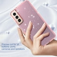 thumbnail image 2 of Allytech Glitter Case for Samsung Galaxy S22 Plus/S22+ 5G 2022, Crystal Clear Bling Sparkly Shiny Soft Flexible TPU Slim Drop Protection Shock-Absorption Case for Galaxy S22 Plus 6.6" 2022, Pink, 2 of 7