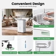 thumbnail image 5 of Waykar 80 Pint Dehumidifier, Auto Defrost for Cold Weather, Basement, Crawl Space, RV & Clothes Drying, 5,000 Sq Ft(25 Pint DOE), 5 of 14