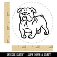 thumbnail image 2 of English Bulldog Standing Dog Self-Inking Rubber Stamp Ink Stamper - Brown Ink - Small 3/4 Inch, 2 of 7