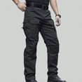 thumbnail image 2 of Relaxed Work Cargo Pants Mens Pant Black,Size M-XXL, 2 of 8