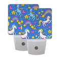 thumbnail image 7 of Unicorns Rainbows Stars Hearts Night Light 2 Pack LED Nightlight Plug into Wall Dusk to Dawn Sensor Soft White, 7 of 7