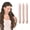 3Pcs Light pink, variant on Totoro Hero Heatless Hair Curler No Heat Hair Rollers Satin Curling Rod Headband Lazy Curls Soft Curlers Sleeping Flexi Rods Styling Tools