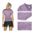 thumbnail image 2 of icyzone Workout Shirts Yoga Tops Activewear V-Neck T-Shirts for Women, 2 of 6