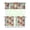 Floral, variant on Summer Tropical Kitchen Curtains Set - 3 PC Semi-Sheer Tier Curtains with Valance