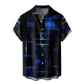 thumbnail image 5 of Zivyakyron Summer Shirt for Men Short Sleeve Holiday Beach Clothes Men Casual Graphic Loose Collared Top, 5 of 5